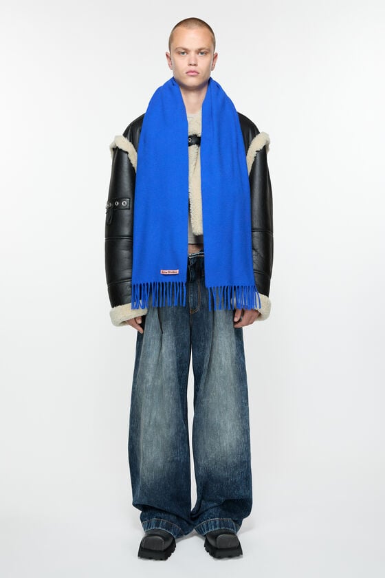 Acne Studios Schmaler Fransen-Schal aus Wolle Exklusive Angebote