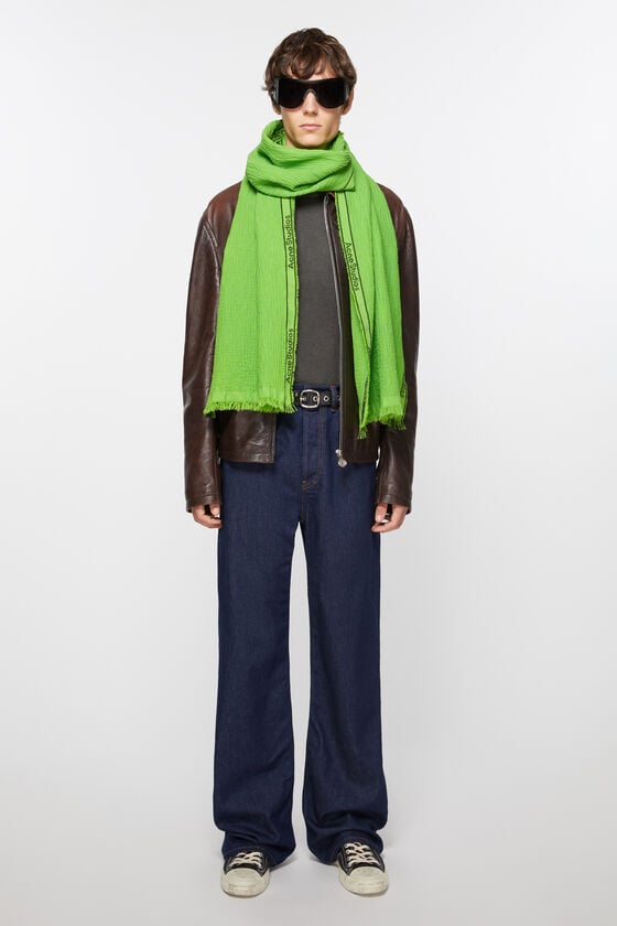 Acne Studios Schal mit Logo-Tape Saisonale Angebote