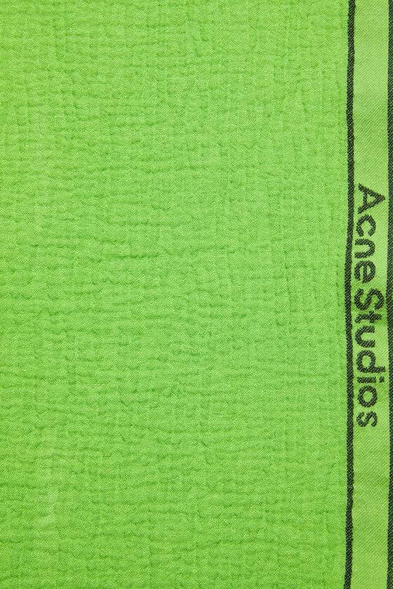 Acne Studios Schal mit Logo-Tape Saisonale Angebote