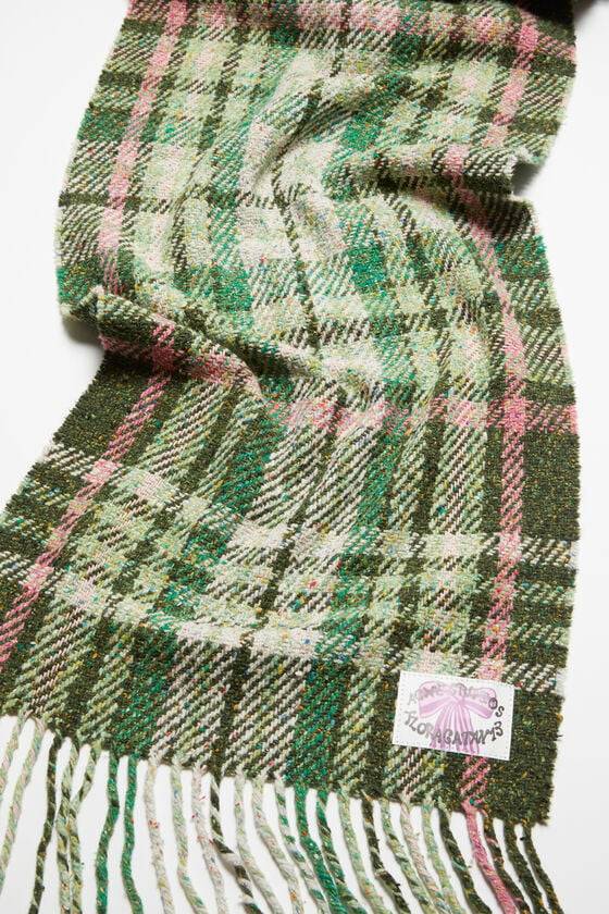 Acne Studios Fransen-Schal mit Karomuster Tägliche Deals