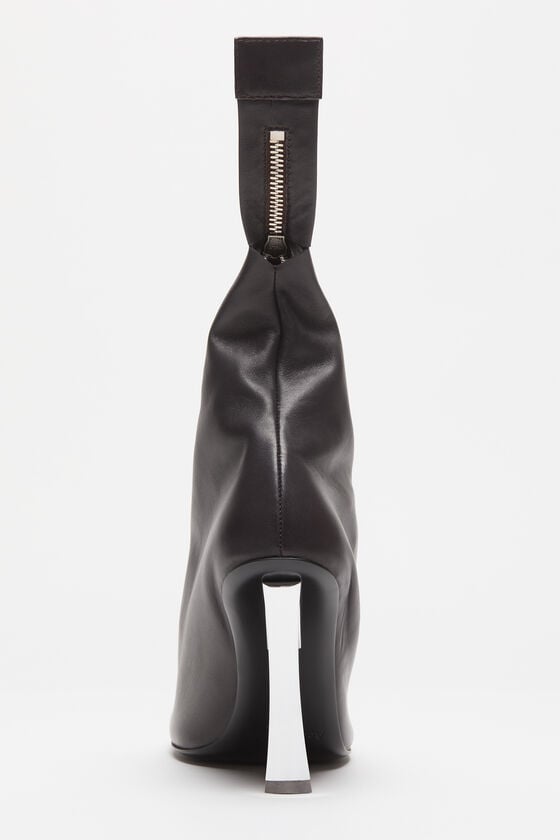 Acne Studios Leather zip heels Laufsteg-Show Riesige Ersparnisse