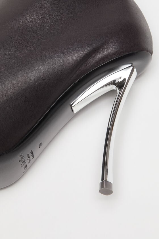 Acne Studios Leather zip heels Laufsteg-Show Riesige Ersparnisse