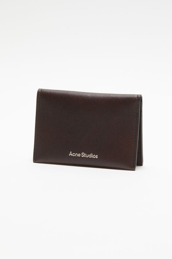 Acne Studios Gefaltete Lederbrieftasche Kostenlose Rückgabe