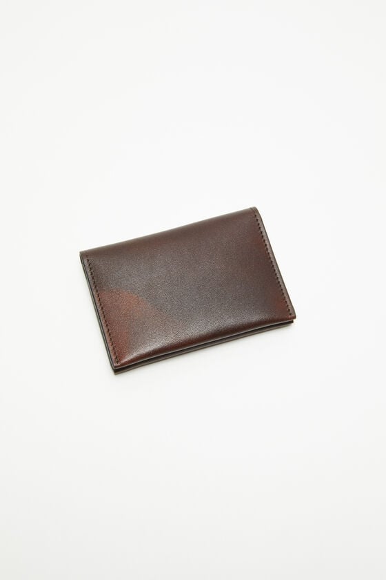 Acne Studios Gefaltete Lederbrieftasche Kostenlose Rückgabe