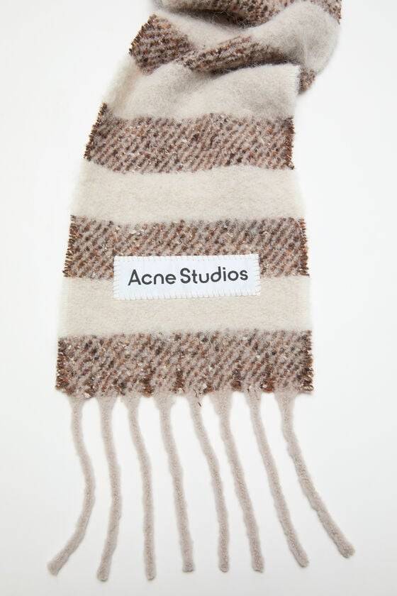 Acne Studios Gestreifter Alpaka-Schal - Schmal Sonderangebot der Fabrik