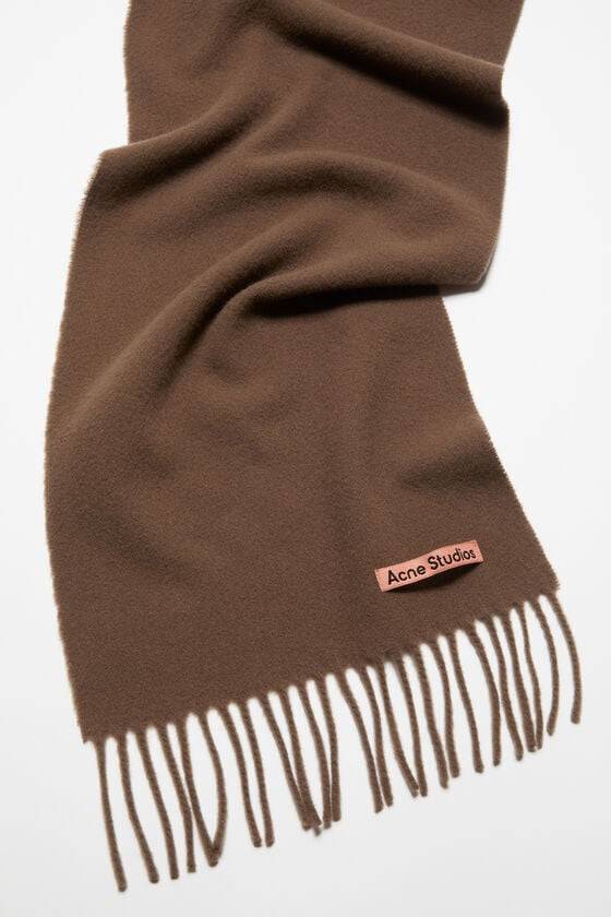 Acne Studios Schmaler Fransen-Schal aus Wolle Discount Store für neue Produkte