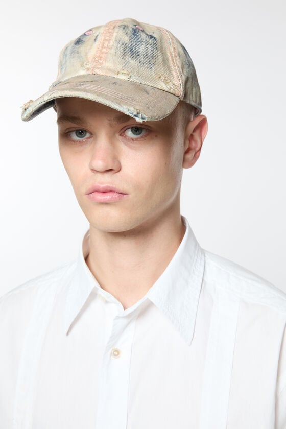 Acne Studios Kappe aus beschichtetem Denim Super Rabatt