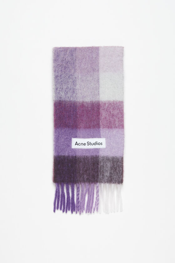 Acne Studios Karierter Schal aus Mohair Clearance-Verkauf