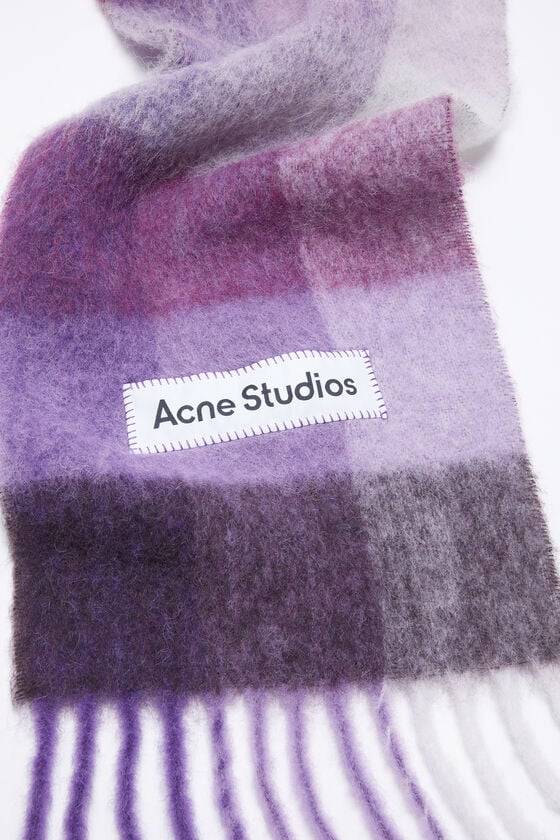 Acne Studios Karierter Schal aus Mohair Clearance-Verkauf