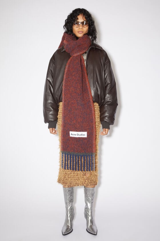 Acne Studios Woll-Mohair-Schal – Schmal Fabrikladen