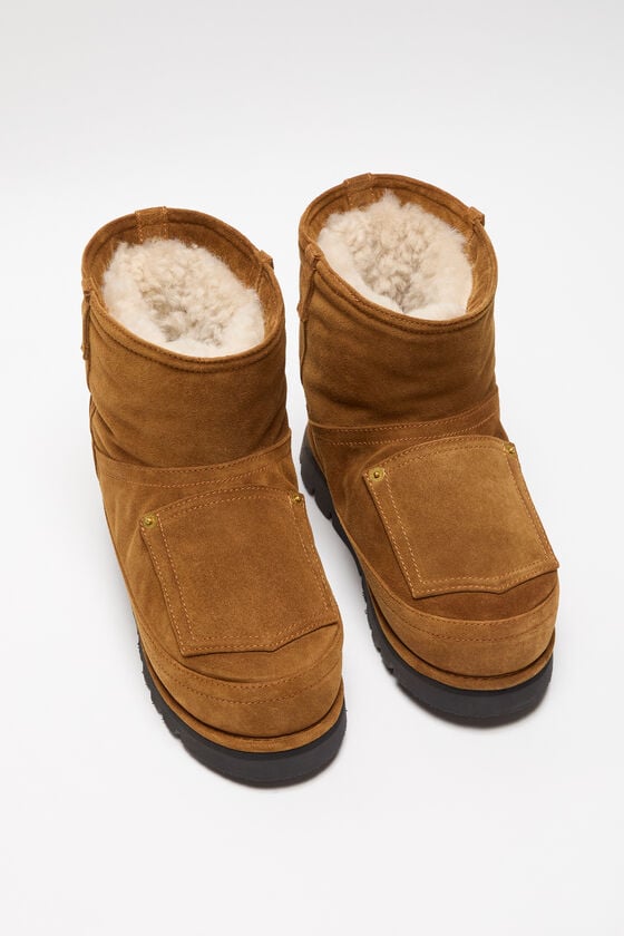 Acne Studios Lederjacke mit Shearling Speichern exportieren