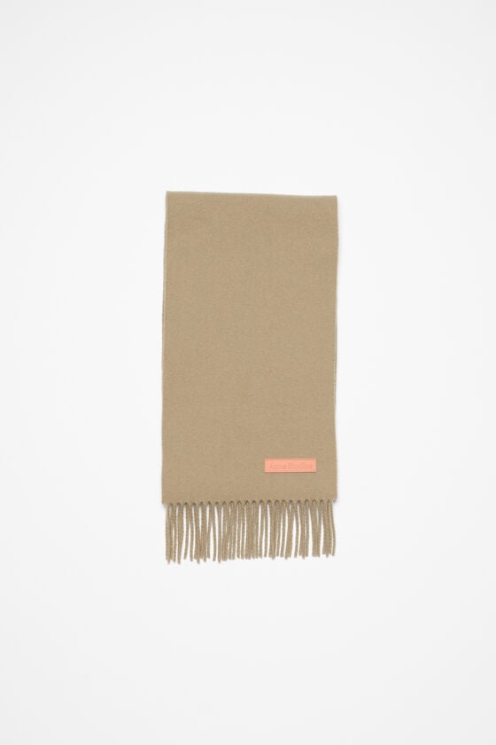 Acne Studios Schmaler Fransen-Schal aus Wolle