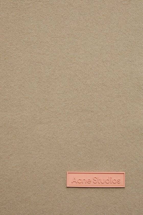 Acne Studios Schmaler Fransen-Schal aus Wolle zollfrei