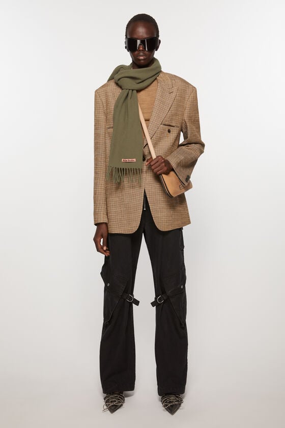 Acne Studios Schmaler Fransen-Schal aus Wolle Online