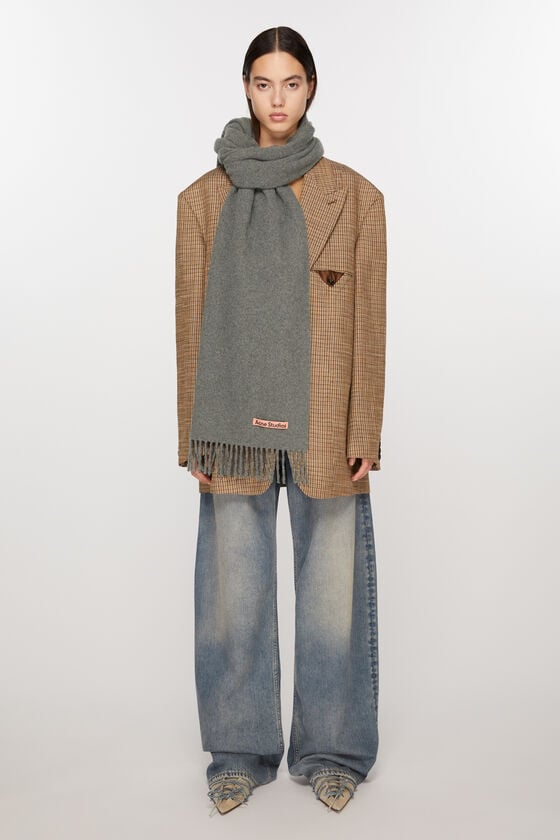Acne Studios Schmaler Fransen-Schal aus Kaschmir Blitzverkäufe