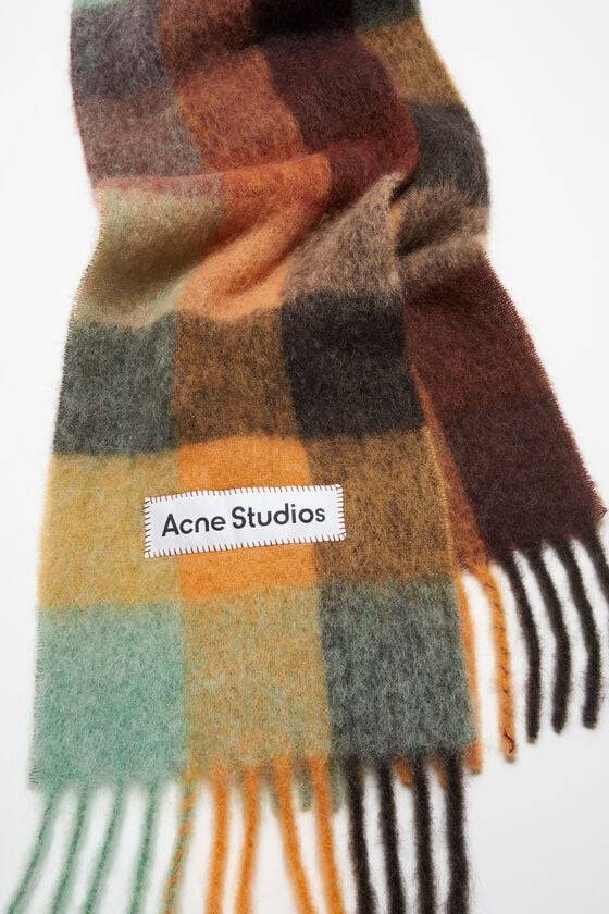 Acne Studios Karierter Schal aus Mohair Versandkostenfrei