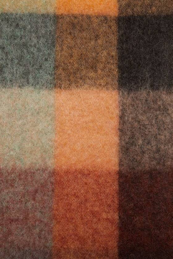 Acne Studios Karierter Schal aus Mohair Versandkostenfrei