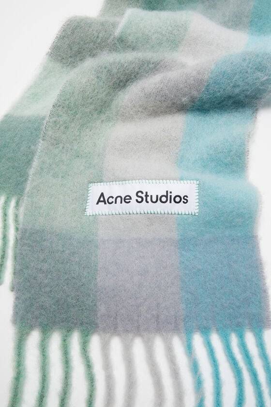 Acne Studios Karierter Schal aus Mohair Großer Ausverkauf