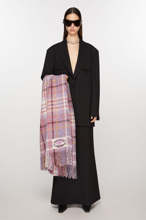 Acne Studios Karierter Oversized-Schal Begrenztes Angebot