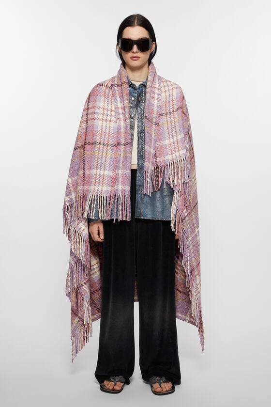 Acne Studios Karierter Oversized-Schal Begrenztes Angebot