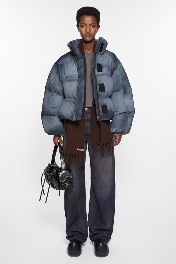 Acne Studios Schmaler Fransen-Schal aus Wolle Exklusivangebot