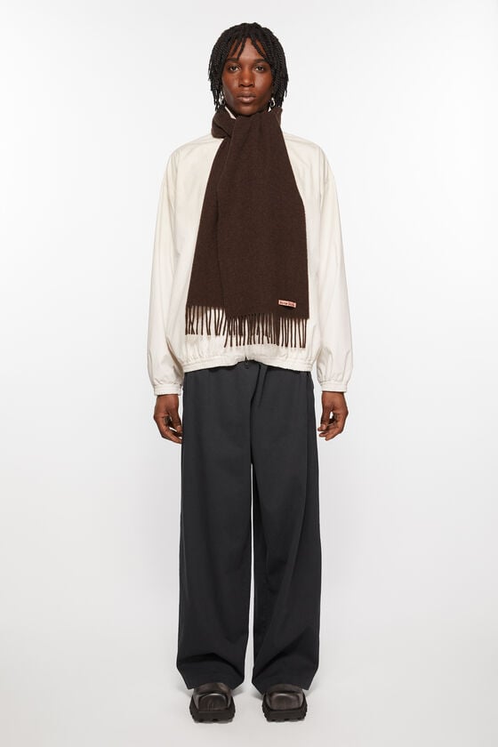 Acne Studios Schmaler Fransen-Schal aus Wolle Exklusivangebot