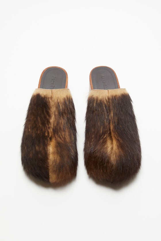 Acne Studios Haarige Holzclogs Preisnachlass