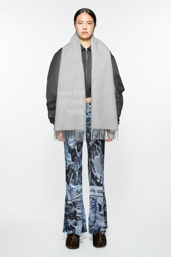Acne Studios Logo wool scarf Online Outlet