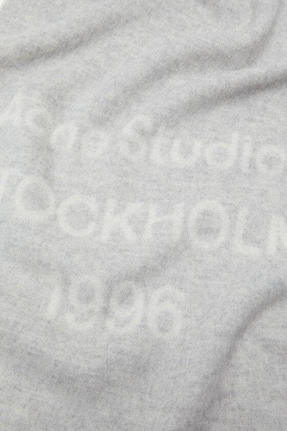 Acne Studios Logo wool scarf Online Outlet