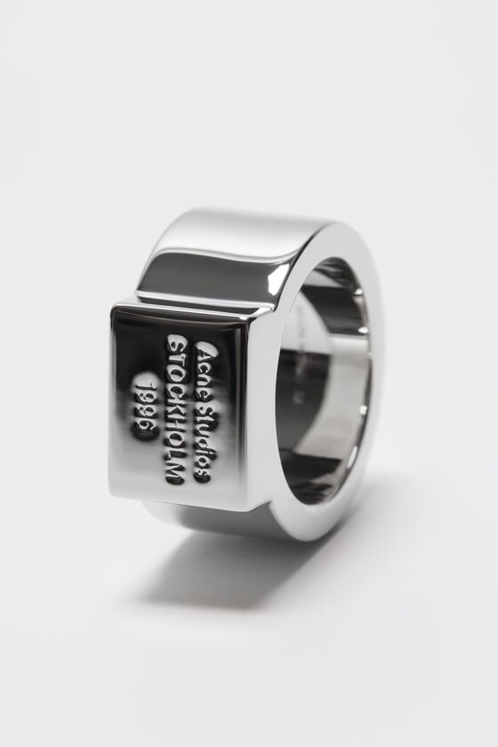 Acne Studios Siegelring mit Logo-Gravur VIP-Rabatte