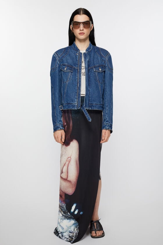 Acne Studios Bedruckter Seidenschal Begrenzte Freigabe