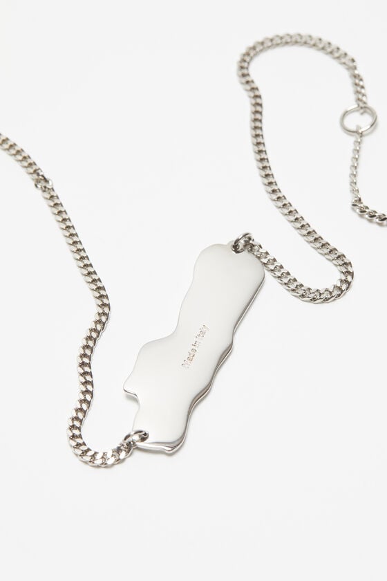 Acne Studios Halskette mit Logo-Label Neueste Stile