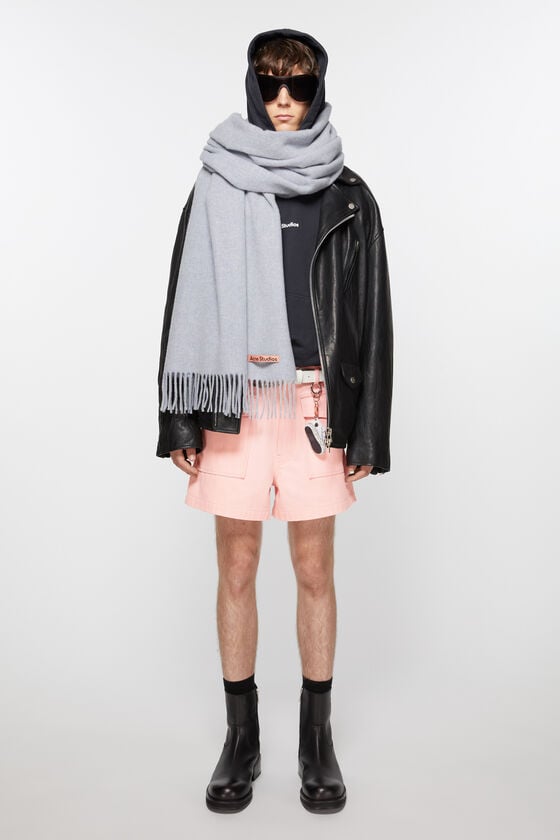 Acne Studios Oversized-Wollschal mit Fransen Vierteljährliche Förderung
