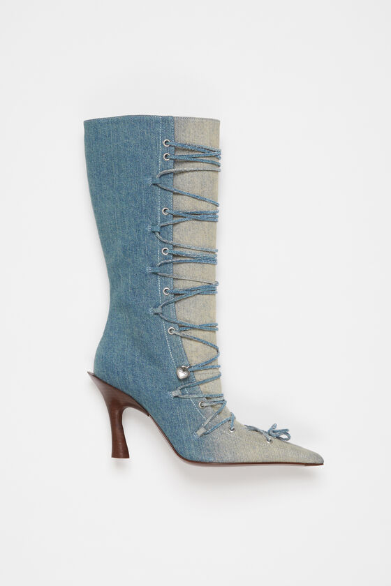 Acne Studios Schnürstiefel mit Absatz Super Rabatt