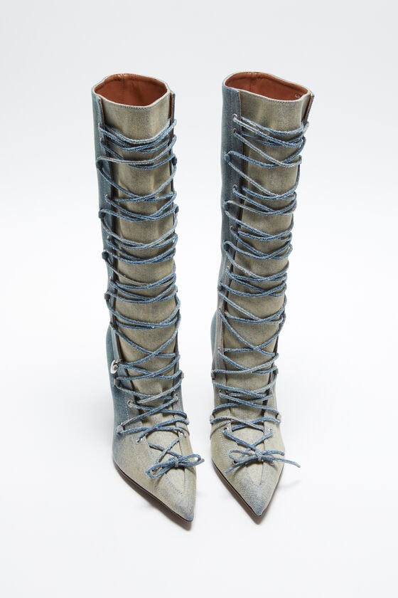 Acne Studios Schnürstiefel mit Absatz Super Rabatt