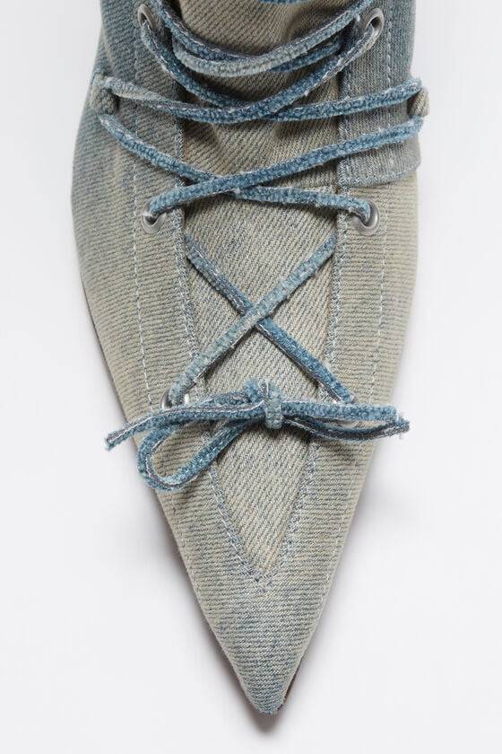 Acne Studios Schnürstiefel mit Absatz Super Rabatt