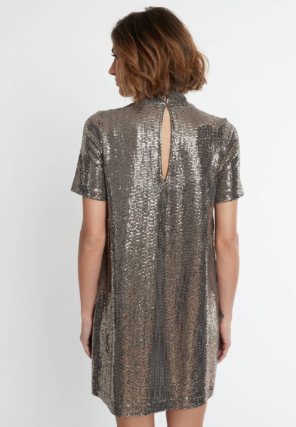 Ana Alcazar Pailletten Minikleid Sagena im Angebot