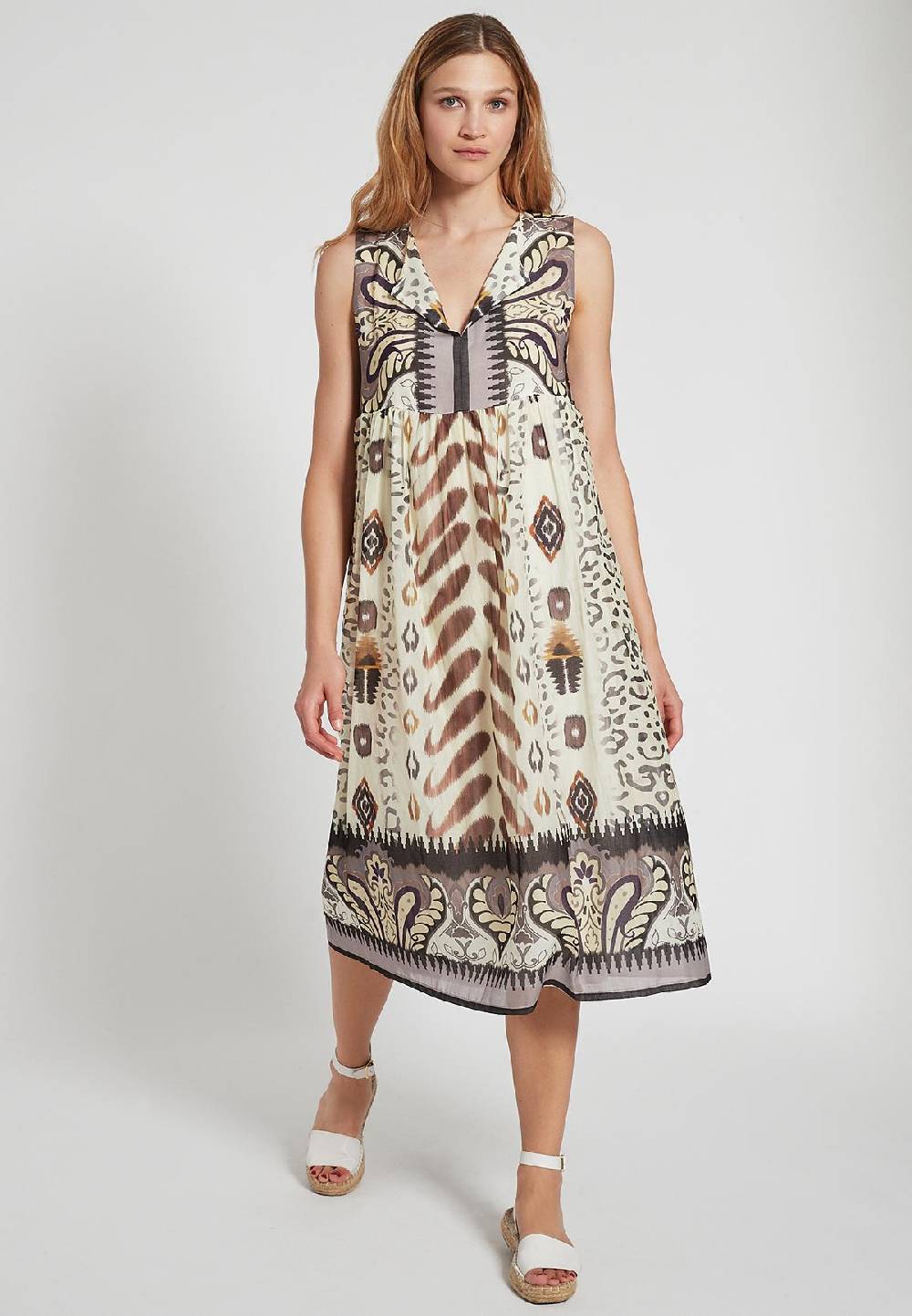 Ana Alcazar Schlichtes Kleid Farisy Kostenloser Versand international