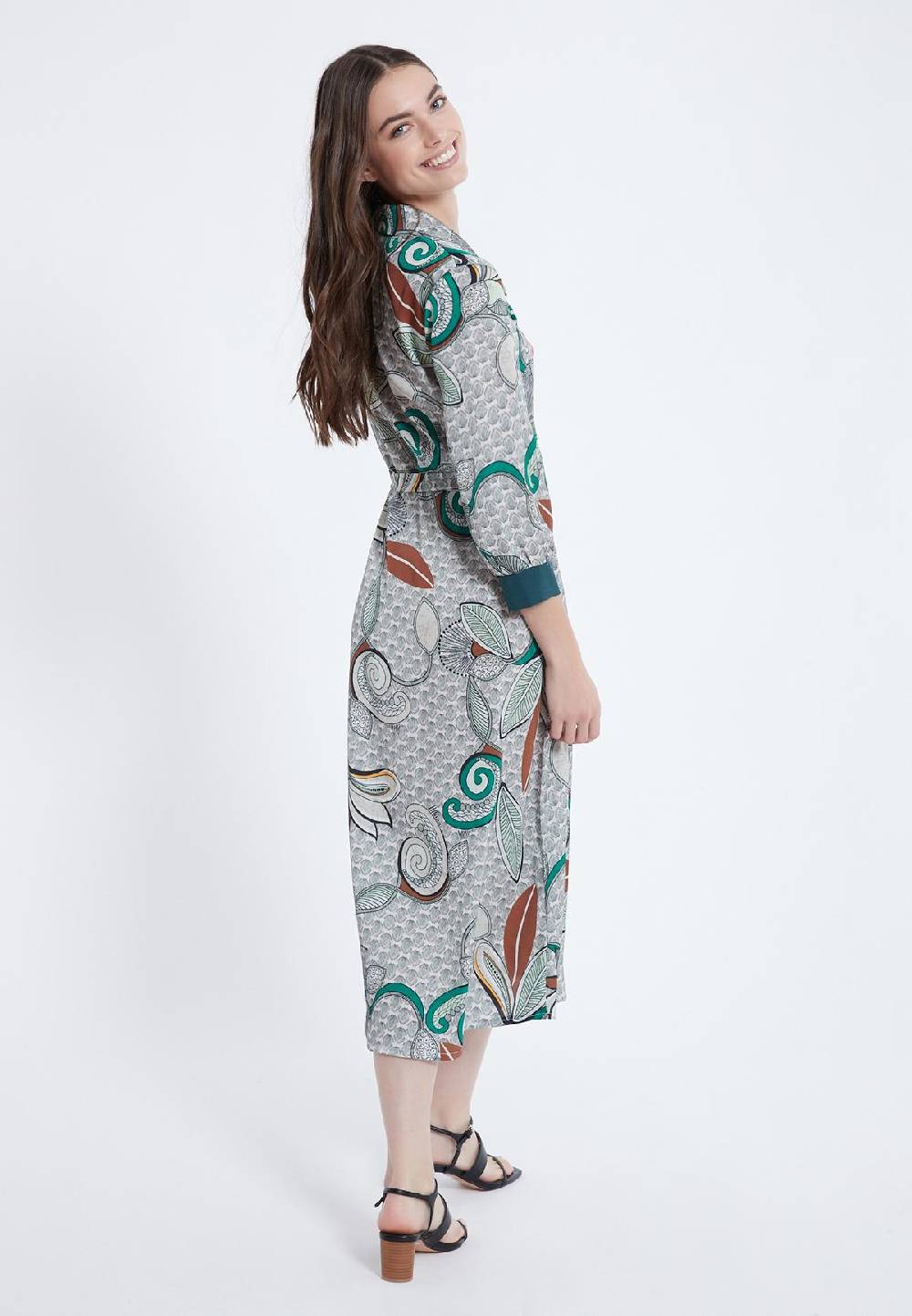 Ana Alcazar Midi Kleid Zeska Speichern exportieren