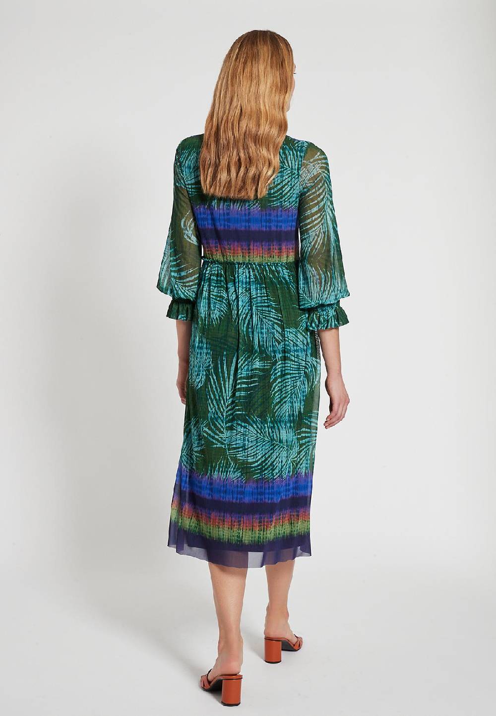 Ana Alcazar Midikleid Feply Neueste Mode