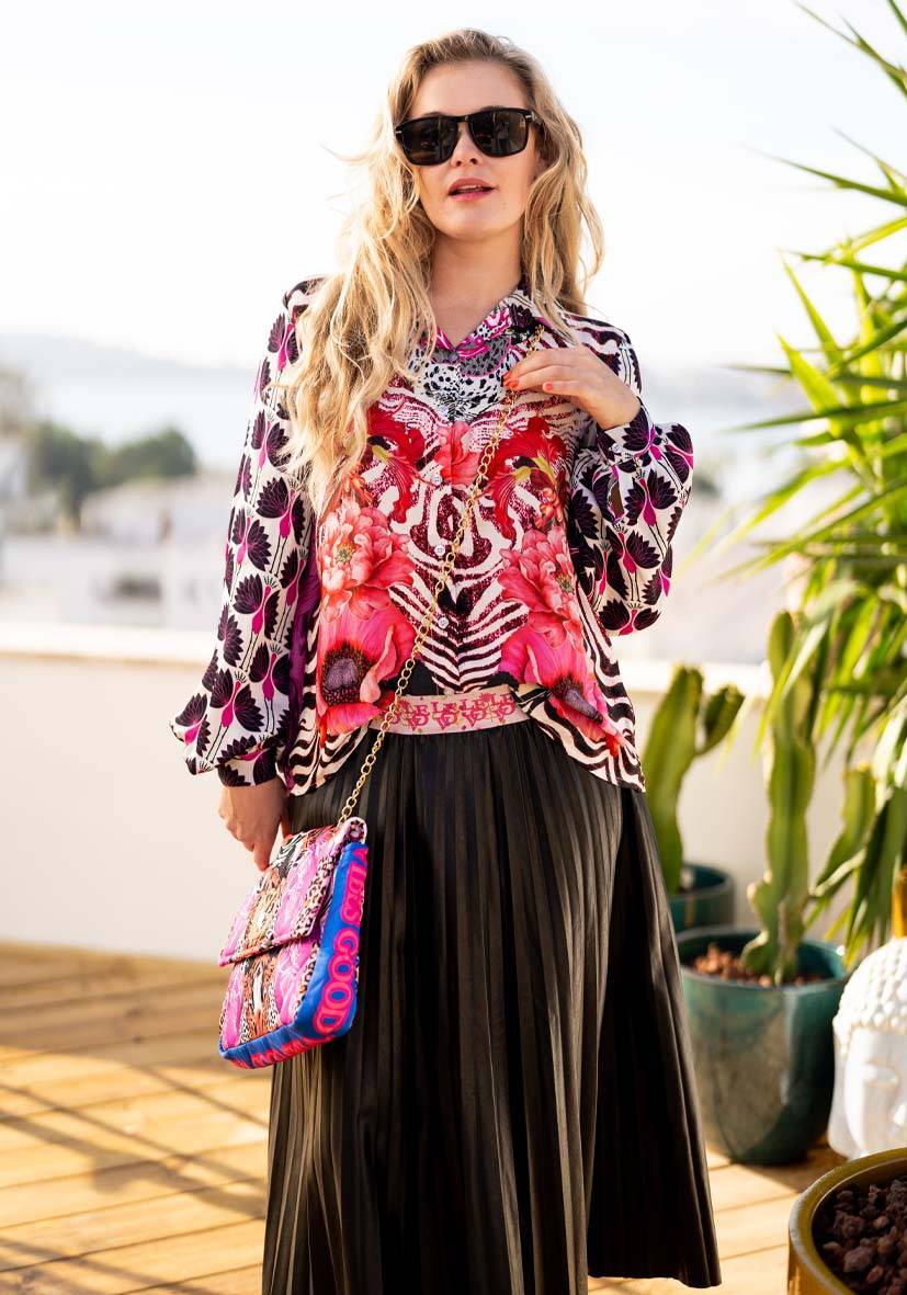 Miss Goodlife Veganer Leder Plisseerock Bis zu 50% Rabatt