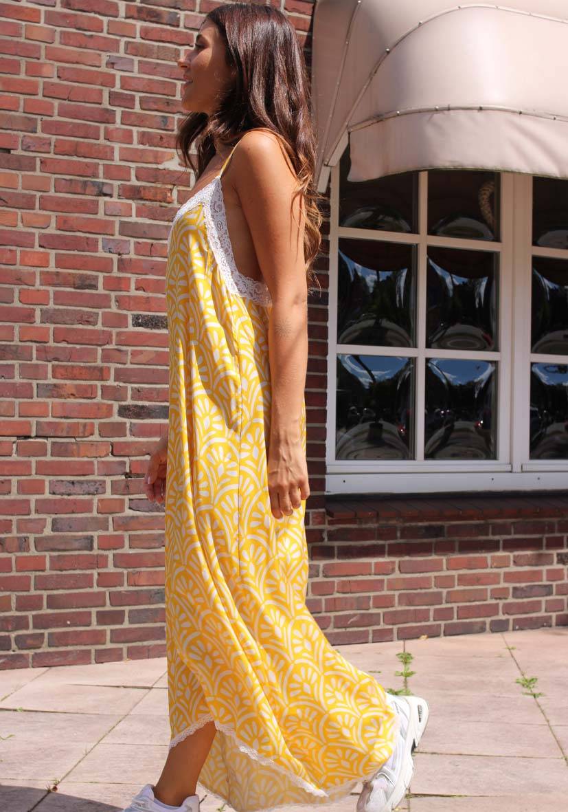 Miss Goodlife Dress Lace Yellow delight Rabatte dieses Monats