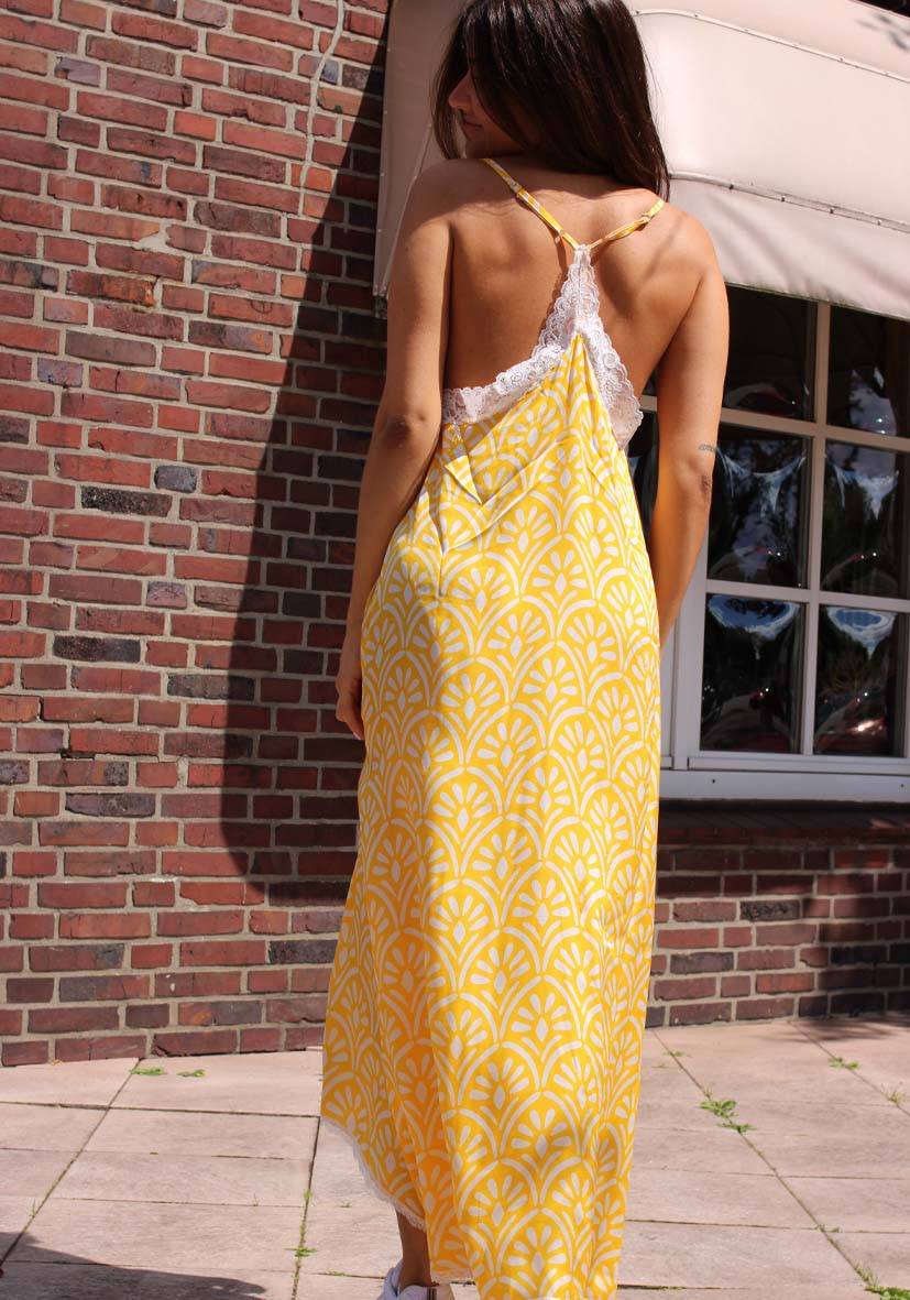Miss Goodlife Dress Lace Yellow delight Rabatte dieses Monats