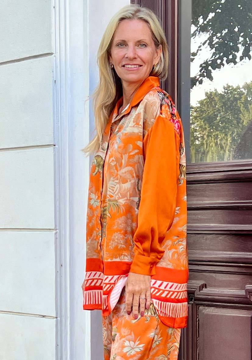 Miss Goodlife Blouse Tiger in the jungle – orange Tägliche Deals