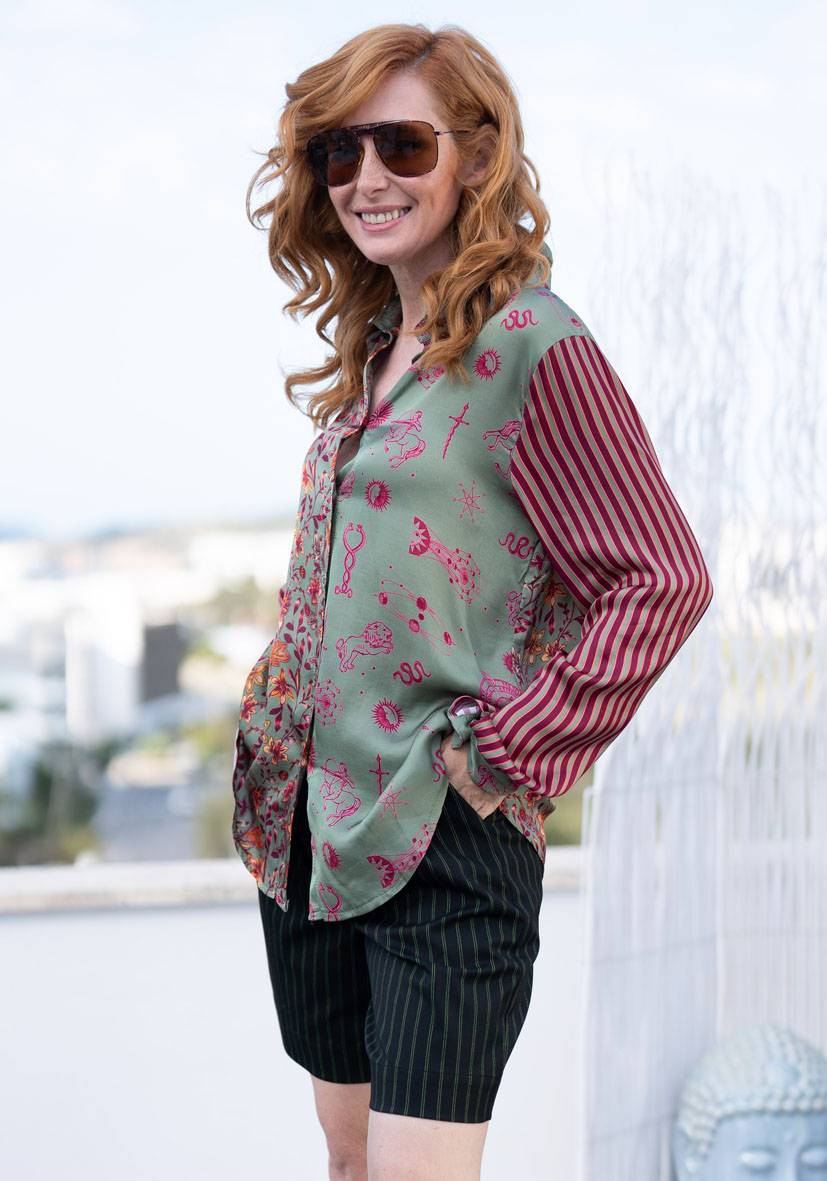 Miss Goodlife Blouse Mercie Chérie – green Sonderangebote