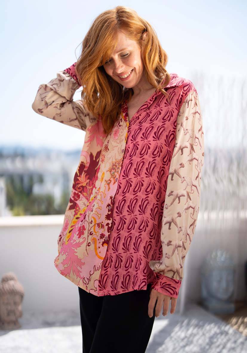 Miss Goodlife Bluse Merci Kostenloser Versand international