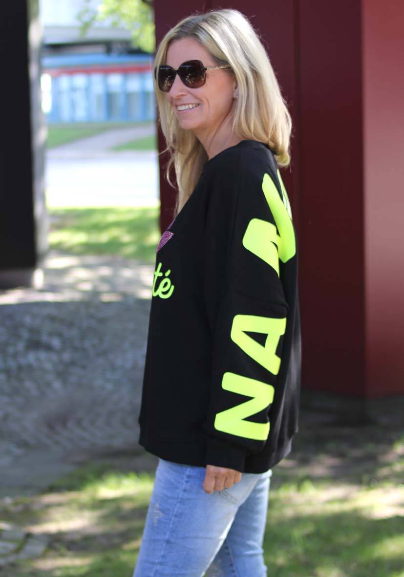 Miss Goodlife Roundneck Double Namasté Strass – black Outlet