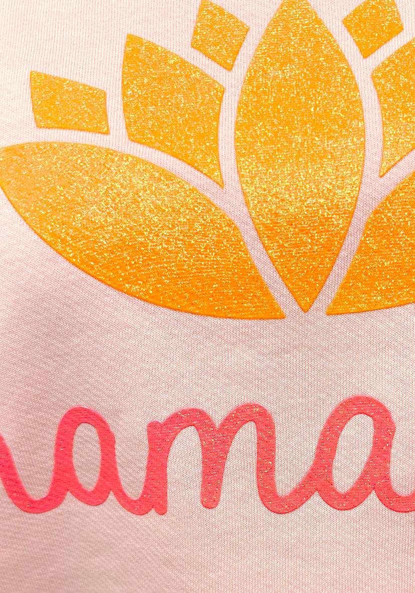 Miss Goodlife Roundneck Double Namasté Glitter – rose Auslauf