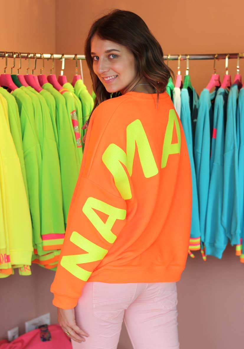 Miss Goodlife Roundneck Double Namasté Glitter – neonorange Hotsell