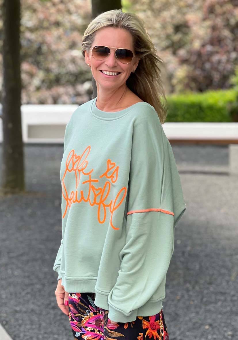 Miss Goodlife Roundneck Life is beautiful Saisonschlussverkauf